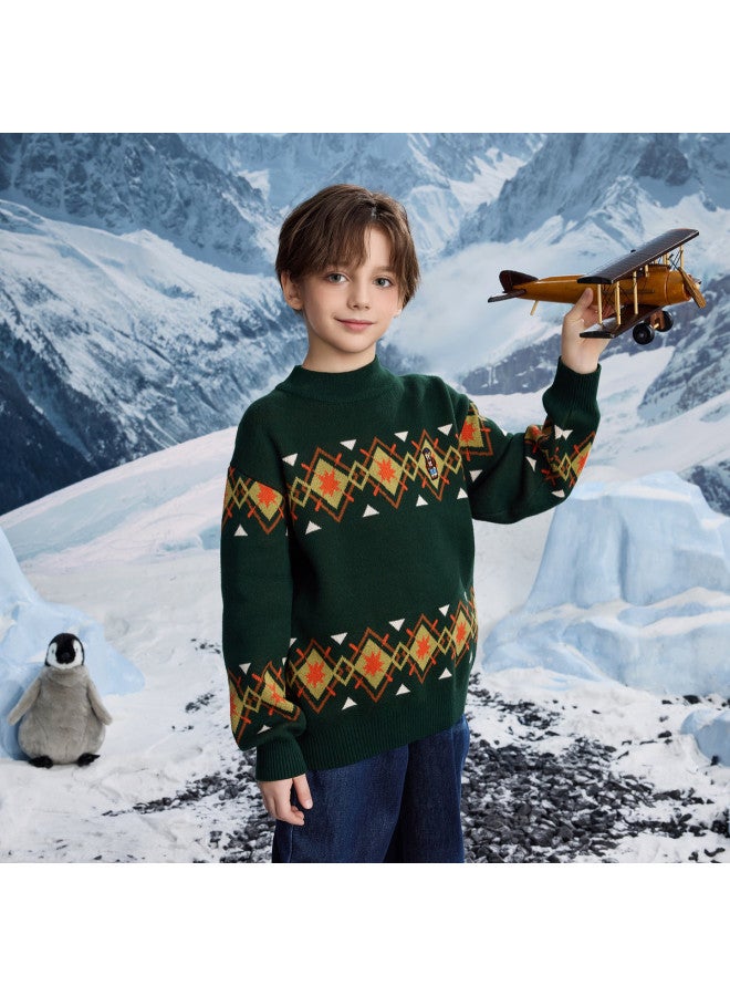 مكد سترة أولاد Mqd عصرية وعادية بأسلوب أكاديمي بماسي نصف رقبة لفصل الربيع والخريف - Image 2