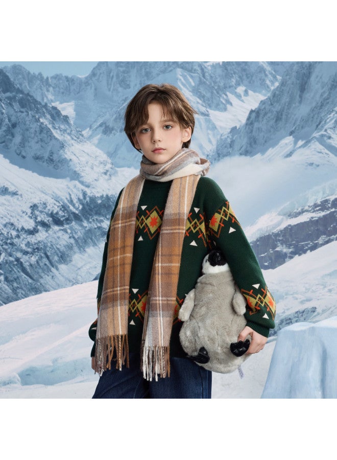 مكد سترة أولاد Mqd عصرية وعادية بأسلوب أكاديمي بماسي نصف رقبة لفصل الربيع والخريف - Image 4