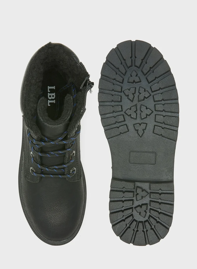 LBL by Shoexpress Kids Lace Up Boots