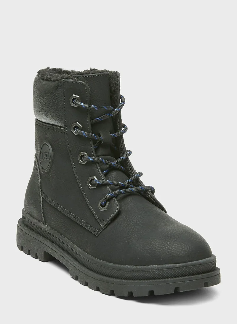 LBL by Shoexpress Kids Lace Up Boots