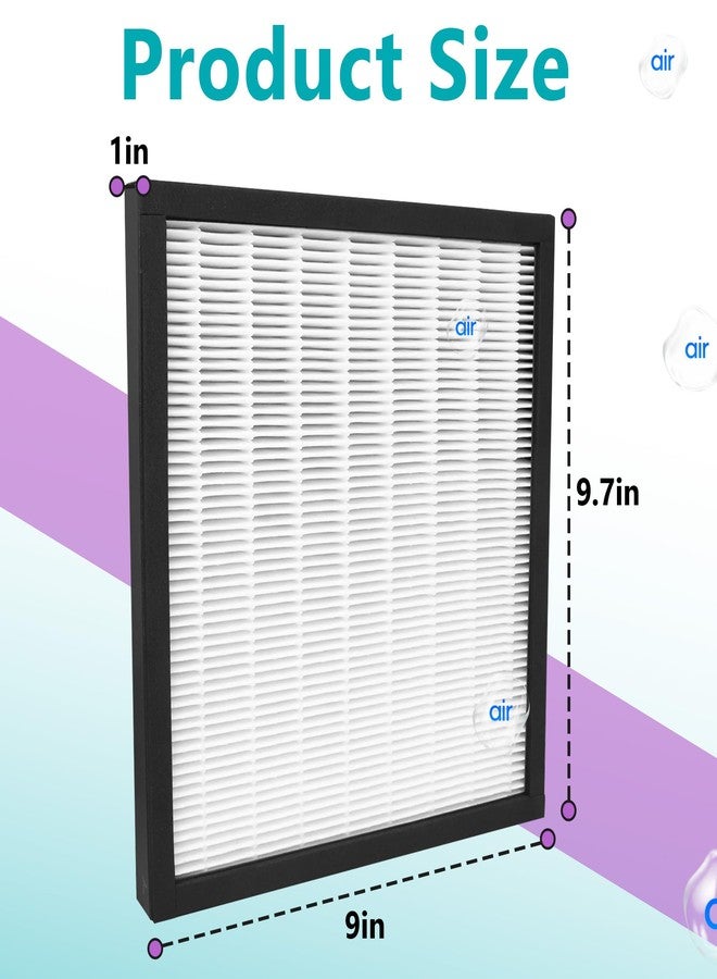 Acyoyava 2 Sets WK01234QPC Replacement Filter | Compatible with Oreck WK10002QPC /Airvantage Plus Pet WK10052QPC | 2-pack H13 HEPA and 4-pack Carbon Pre-Filter for Oreck Air Purifier - Image 3
