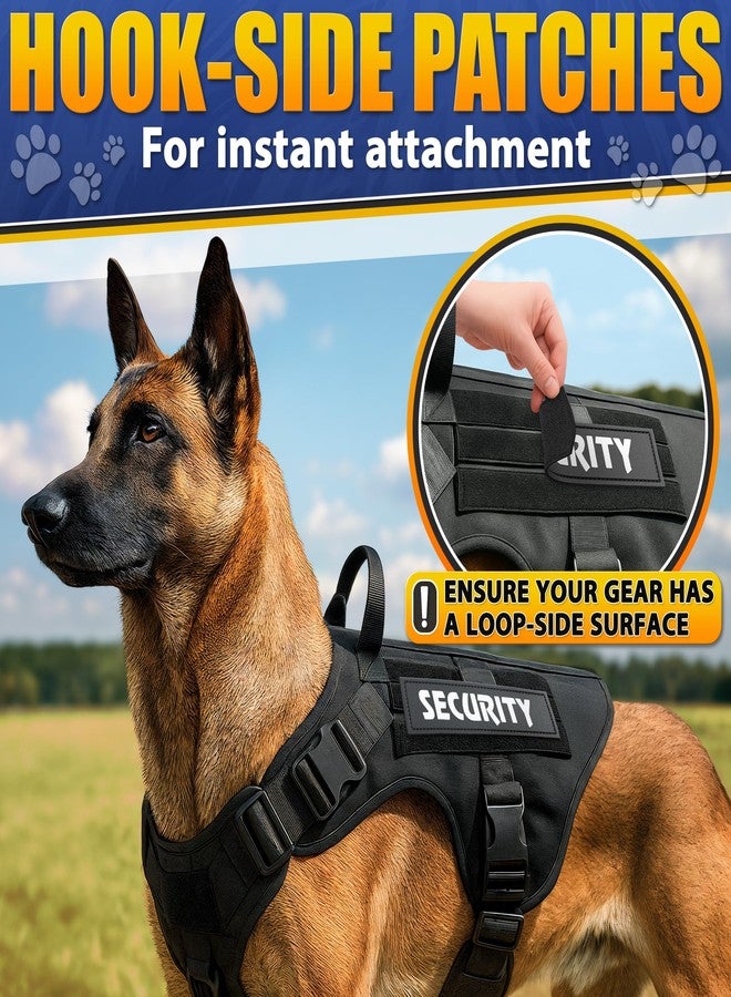 Tesorrio Reflective 6Pcs Service Dog Patches 6.2x1.9 - Do Not Pet Patch & in Training Service Dog Patch Set Large Size L, Secure Attachment with Hook & Loop Fasteners, Security & Therapy Animal Patches - Image 5