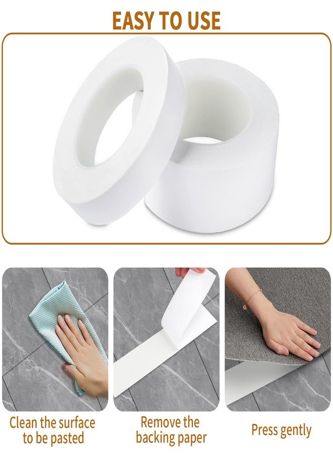 Kwtpsg White Double Sided Fabric Tape Heavy Duty, Multipurpose Carpet & Craft Adhesive Tape for Home, Office, DIY, and Decoration, 2Inch x 33FT - Image 3