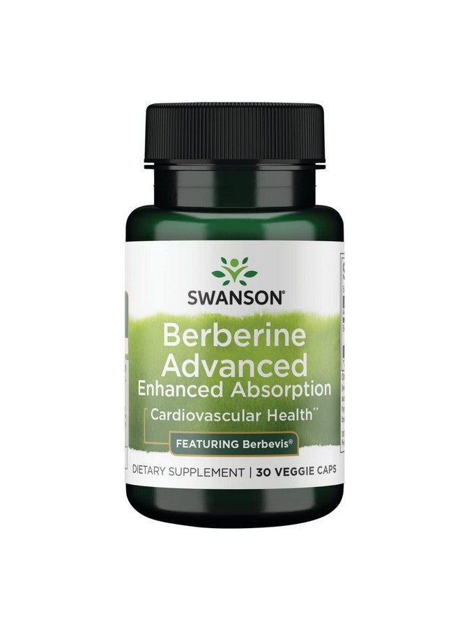 Swanson Berberine Advanced Enhanced Absorption - Featuring Berbevis 550 mg 30 Veg Caps - Image 1