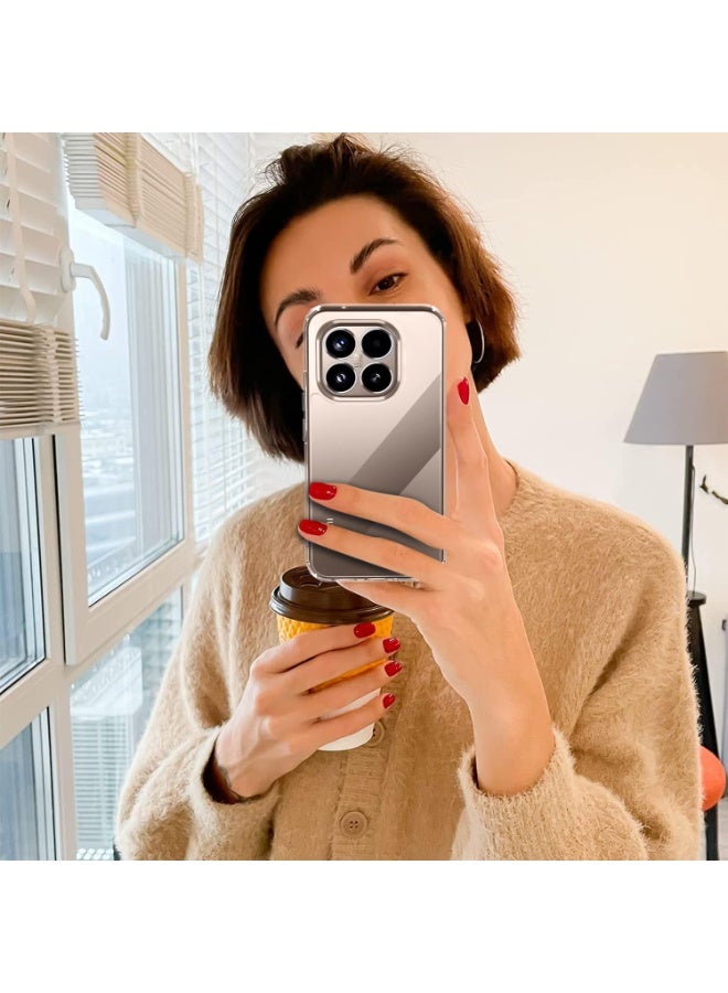 Clear Anti-Yellowing Case for Xiaomi 15T 5G,Transparent Shockproof Protective Case, Thin Hard PC Back Anti-Scratch Bumper Case Cover. - Image 3