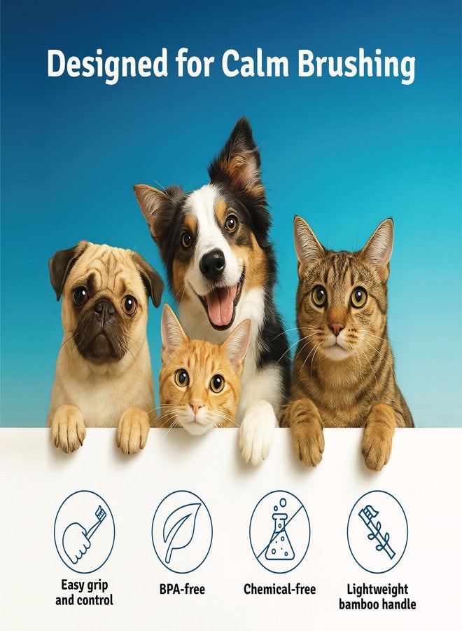 DENCRUS Pet Bamboo Toothbrush (Pack of 2) | Soft Bristles for Gentle Cleaning | Sustainable Bamboo Handle| Pet Oral Care for Growing Teeth - Image 5