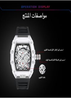 KIMSDUN Men's Fashion Quartz Watch | Transparent Waterproof Design with Modern Style  - Image 2