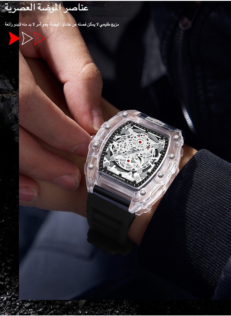 KIMSDUN - Men's Fashion Quartz Watch | Transparent Waterproof Design with Modern Style - Image 1