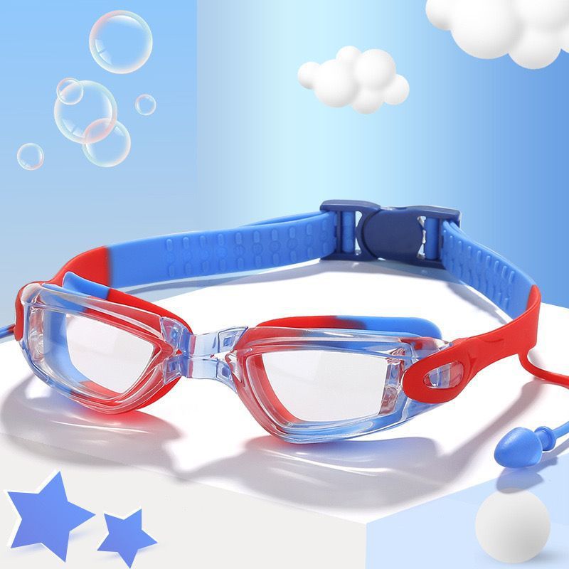 Generic Boys Swimsuit Summer Kidsrens Long-Sleeved Swimsuit Summer Boy Summer New Beach Wear Baby One-Piece Swimsuit Swimming goggles red and blue, no code