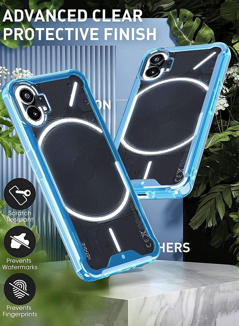 UNBLACK UNBLACK For Nothing Phone 1 Transparent Case With Frame holy- (Transparent with purple frame) - Image 3