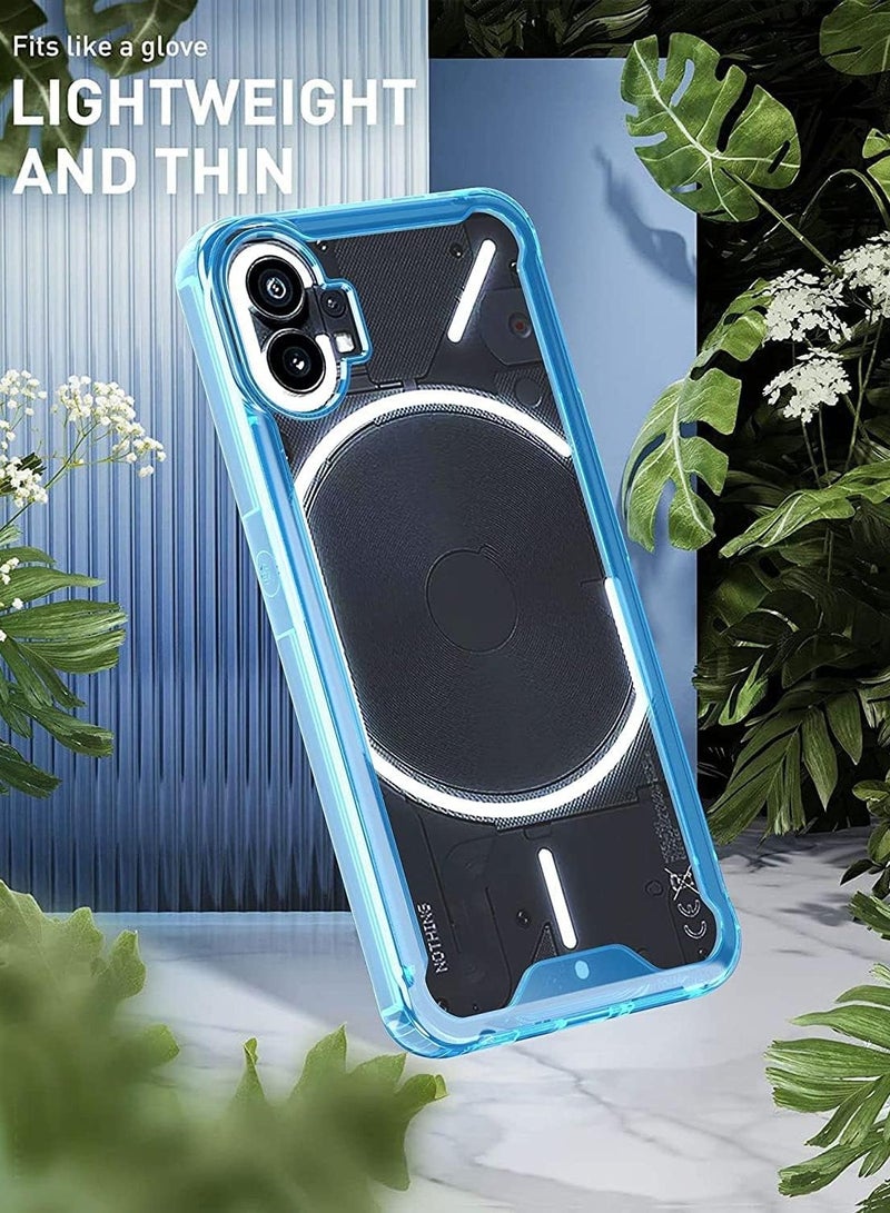 UNBLACK UNBLACK For Nothing Phone 1 Transparent Case With Frame holy- (Transparent with purple frame) - Image 5