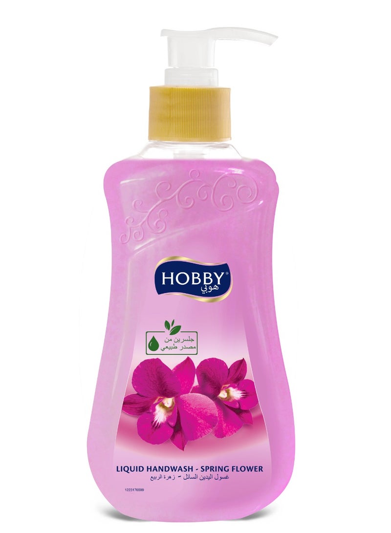 Hobby Spring Flower Liquid Hand Wash 400ml - Image 1