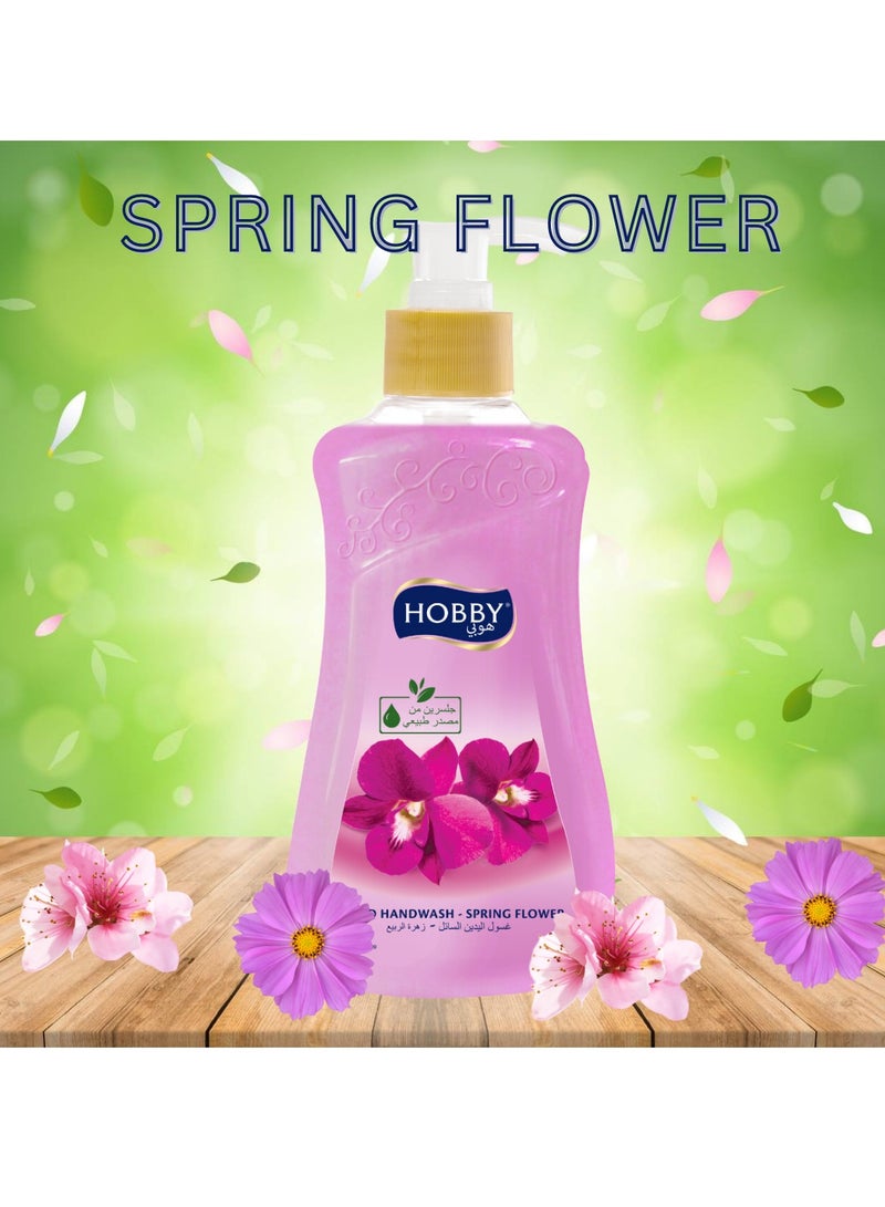 Hobby Spring Flower Liquid Hand Wash 400ml - Image 2