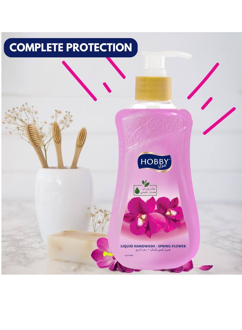 Hobby Spring Flower Liquid Hand Wash 400ml - Image 5