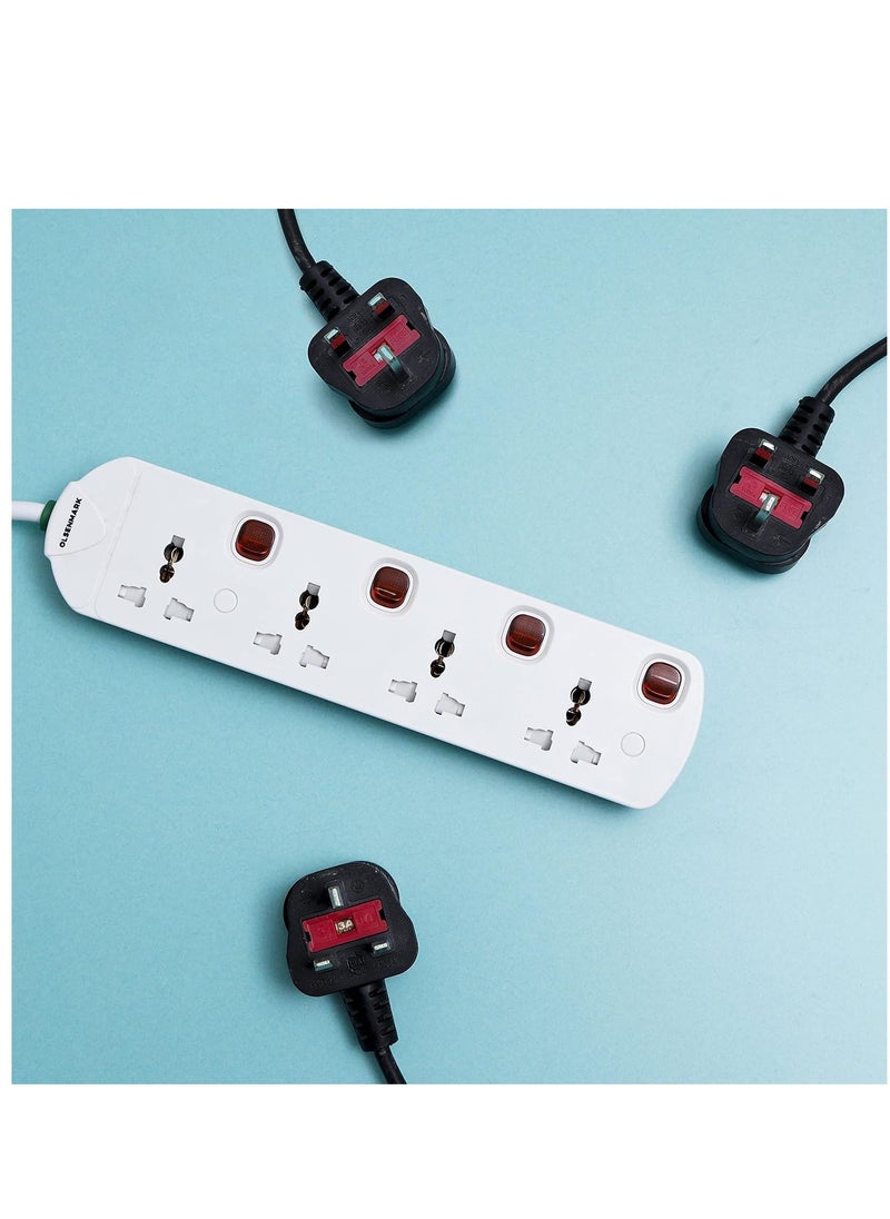 Olsenmark Olsenmark 4-Way Multi-Switch Extension with Universal Socket  - Image 2