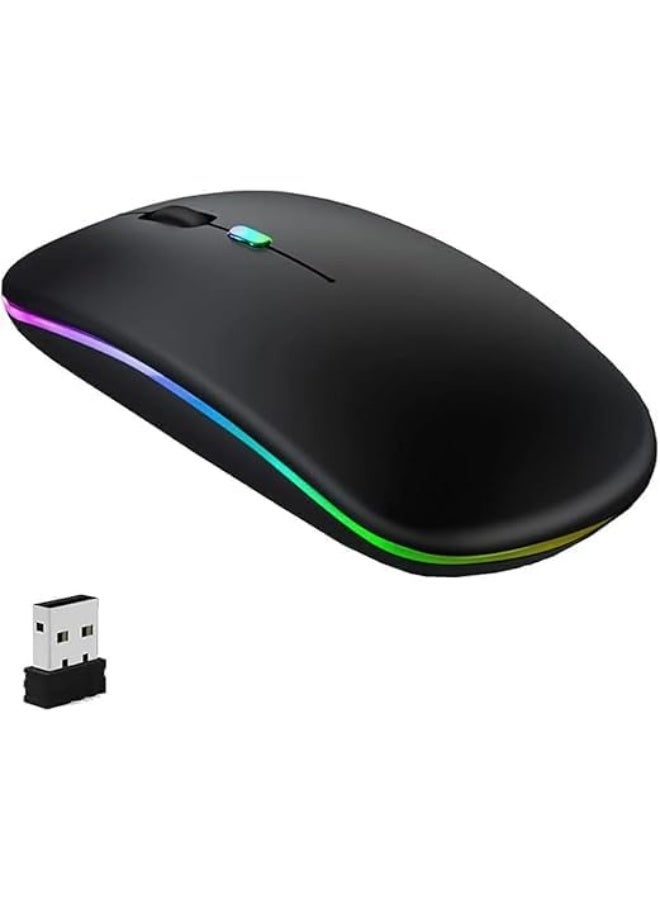 W10 Wireless Bluetooth Mouse – Ergonomic Lightweight Design with High Precision Optical Sensor – Compatible with TV, Tablet, PC - Image 1