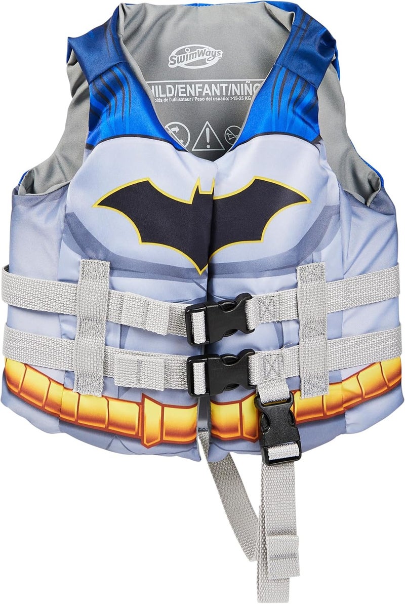 SwimWays DC Batman Life Jacket for Kids 33-55 lbs - Image 1