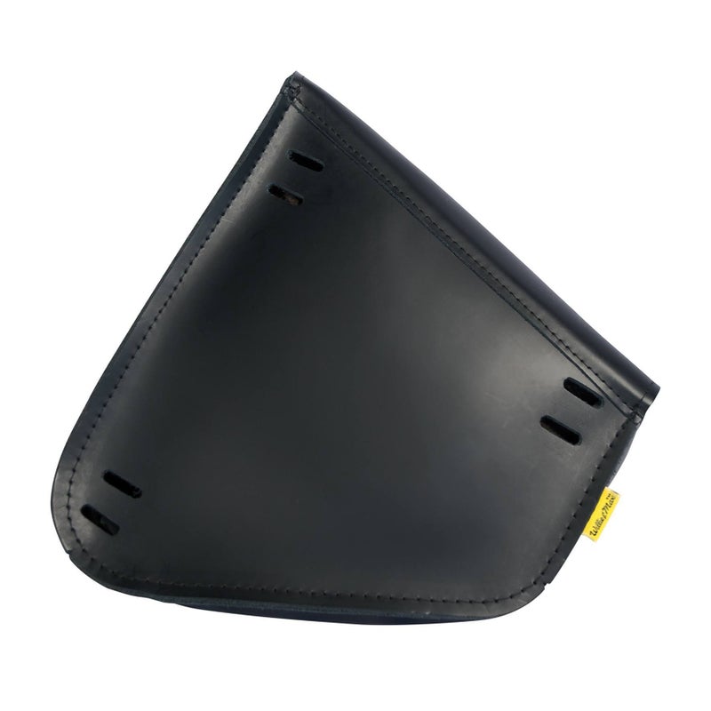 Willie & Max Black Leather Motorcycle Swingarm Bag for Sportsters/Dual Shock Models - Matte Black Buckle - Made in USA by Willie and Max [PN:59906-00] - Image 3