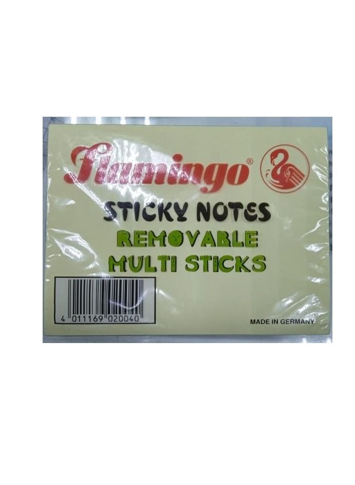 Flamingo STICKY NOTES FLAMINGO 100SHEET 100X75MM - Image 1