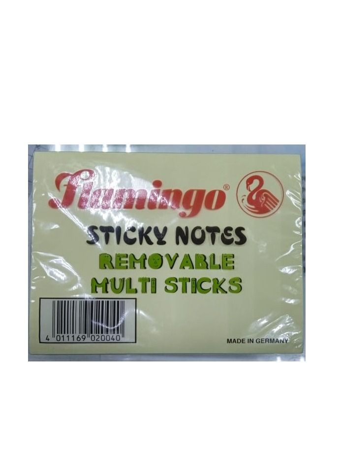 Flamingo STICKY NOTES FLAMINGO 100SHEET 100X75MM - Image 2
