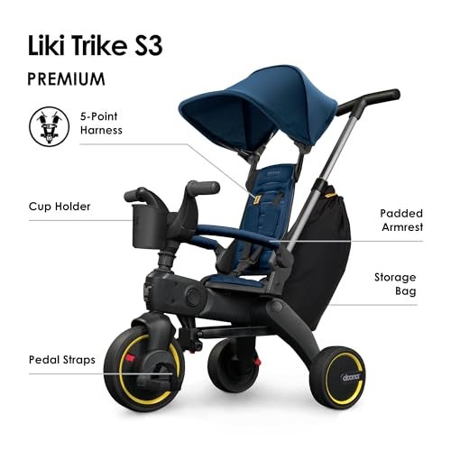 Doona Liki Trike S3 Royal Blue 5in1 Compact Foldable Tricycle Suitable for Toddlers 10 to 36 Months - Image 5