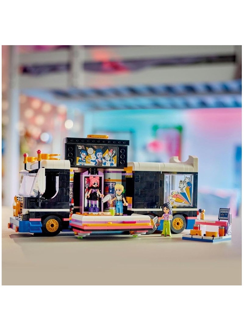 LEGO حافلة جولة موسيقى نجمة البوب من ليغو فريندز 42619 مجموعة ألعاب كتل البناء; ألعاب للأولاد والبنات والأطفال (845 قطعة) - Image 5