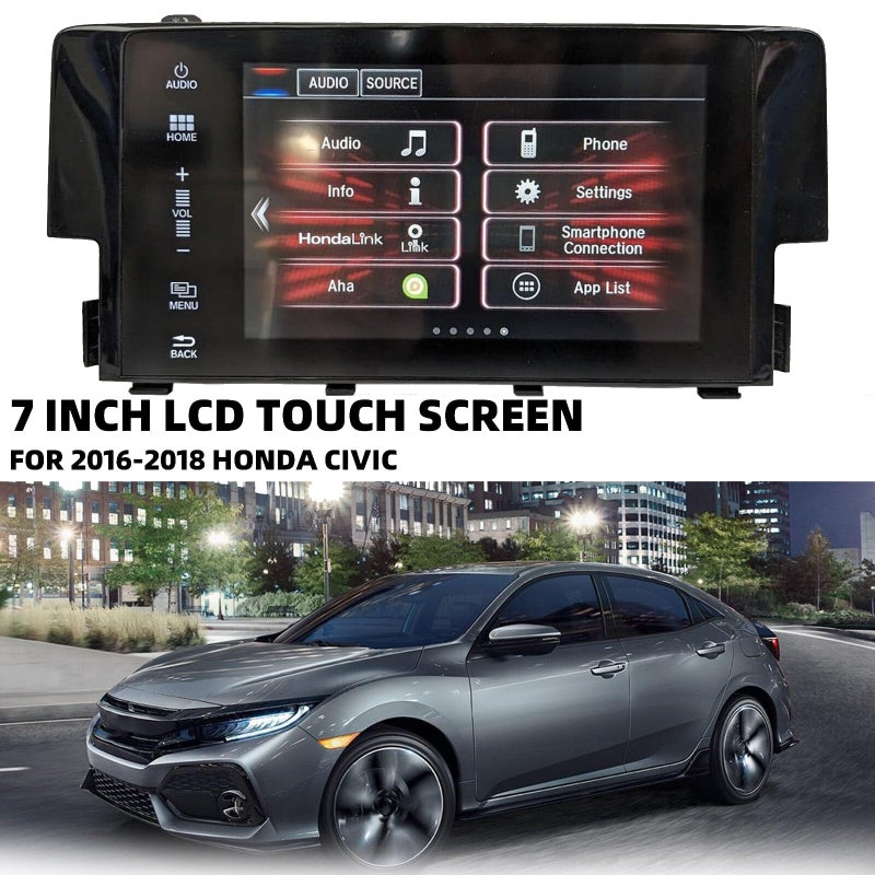 Generic TepHnf 7-inch Nav OEM Touch Screen Display for Radio for Honda Civic 10th 2016-2018 39710-TBA-305 39710-TBA-A11 39710-TBA-A21 - Image 2