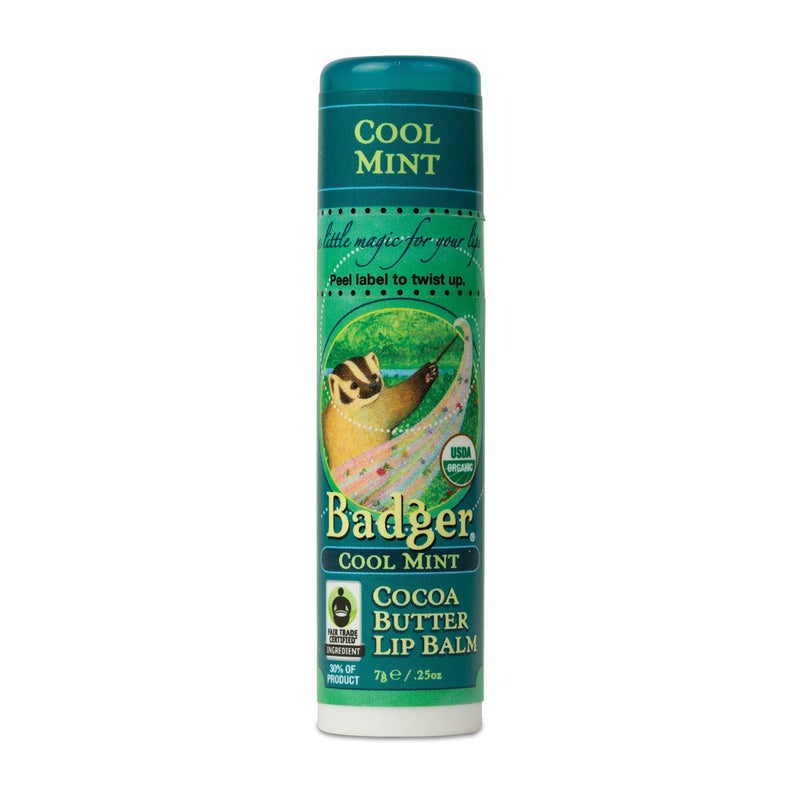 Badger Lip Balm Cool Mint, 0.25 Ounce - Image 1