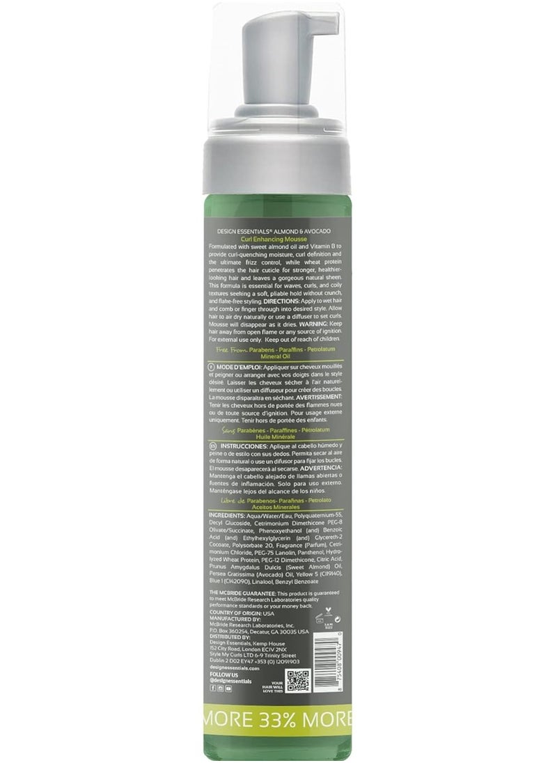 Design Essentials Design Essentials Curl Enhancing Mousse, Almond and Avocado Collection,10 Ounce  - Image 3