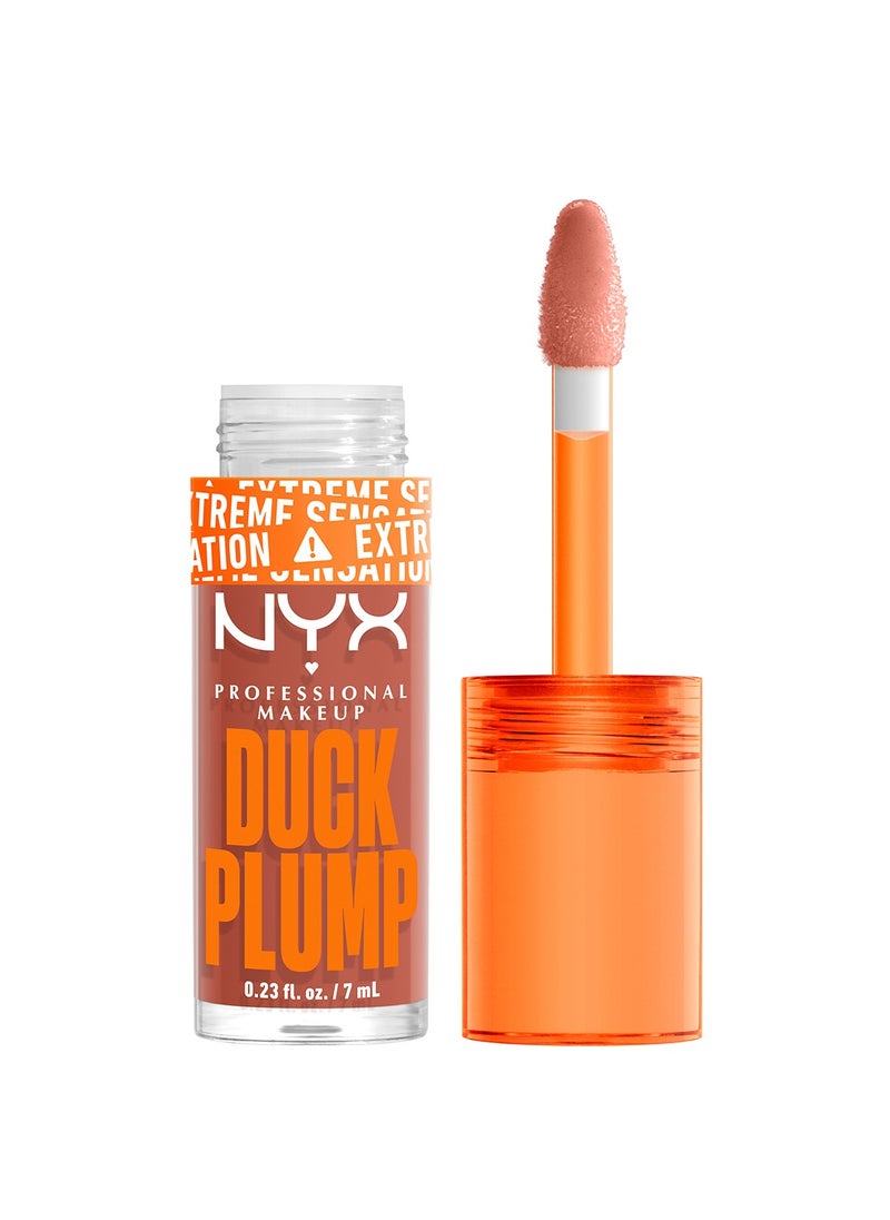 NYX PROFESSIONAL MAKEUP Duck Plump Lip Plumping Lacquer - Apri-Caugh  - Image 1
