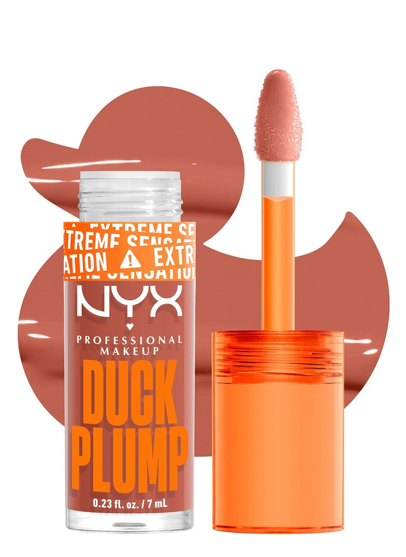 NYX PROFESSIONAL MAKEUP Duck Plump Lip Plumping Lacquer - Apri-Caugh  - Image 2