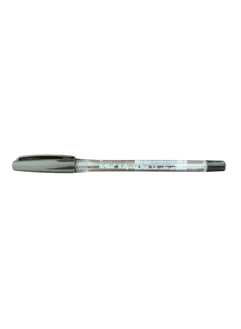 ArtLine Ballpoint Black Pen | 12 Pieces | 1.0 mm | Ek-8210AB - Image 2