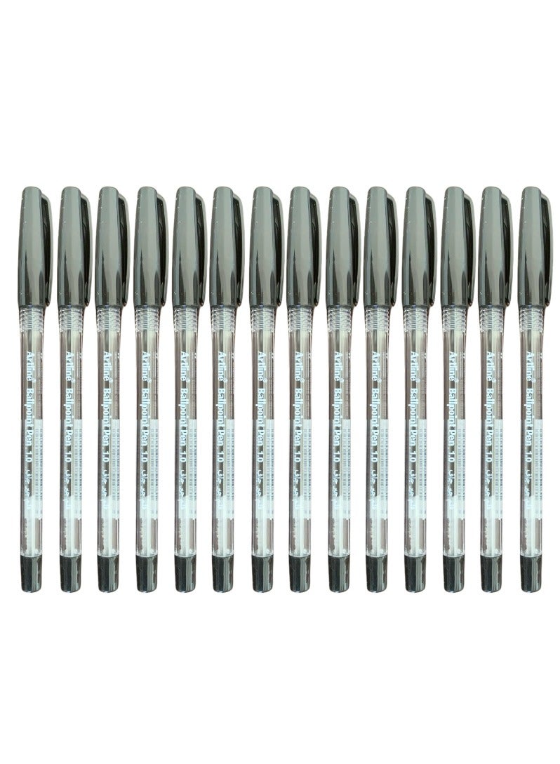 ArtLine Ballpoint Black Pen | 12 Pieces | 1.0 mm | Ek-8210AB - Image 3