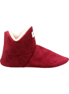 001 Women's Home Boots Panduf Home Slippers - Claret Red