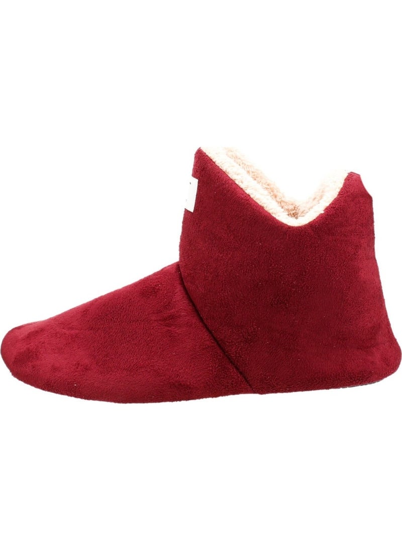 SS UCC - 001 Women's Home Boots Panduf Home Slippers - Claret Red - Image 1
