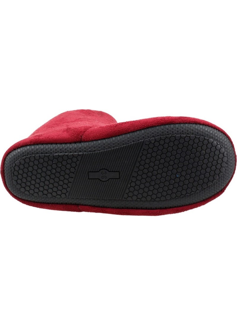 SS UCC - 001 Women's Home Boots Panduf Home Slippers - Claret Red - Image 1