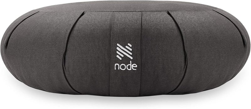 Node Fitness Zafu Meditation Cushion, 15" Round Buckwheat Yoga Pillow with Organic Cotton Cover - Image 2