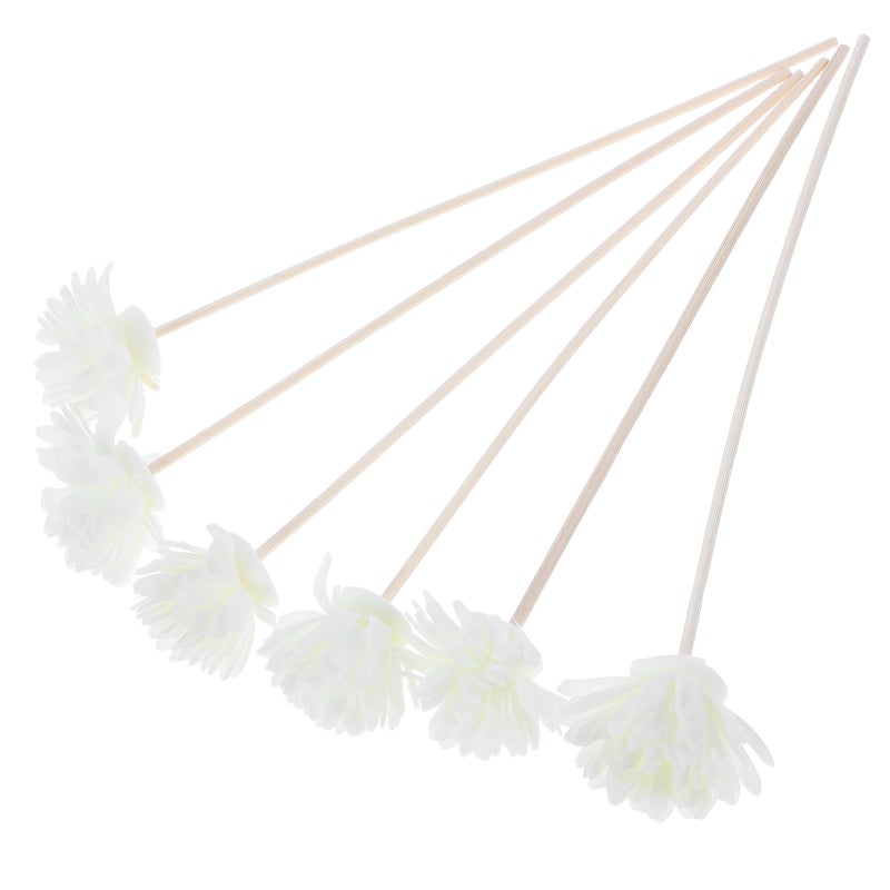 6pcs Rattan Reed Fragrance Diffuser Replacement Artificial Flower Diffuser Rattan Perfume Flower For Bedroom Fragrance Oil Replacement - Image 1