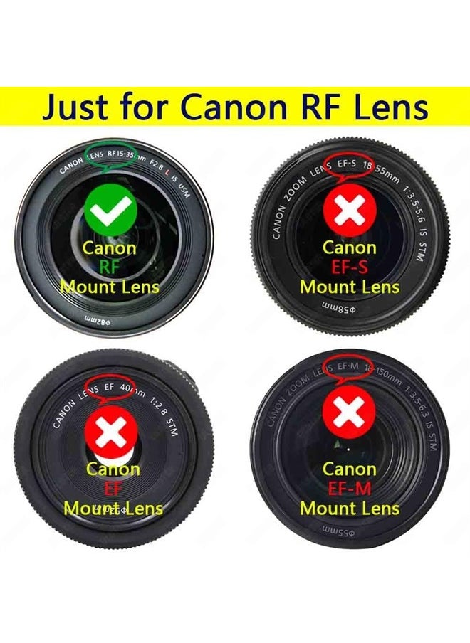 ULBTER - Body Cap & Rear Lens Cap Cover for Canon EOS R6 EOS R5 EOS R EOS RP EOS R3 EOS R7 EOS R10 EOS R6 Mark ii More Canon RF Mount and Lens Accessories with Hot Shoe Cover - Image 1