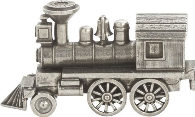 Danforth Birthday Train Engine  Candleholder Handcrafted Pewter Birthday Party Decorations  1 1/2" Tall by 2 1/2" Wide, Made in USA - Image 4