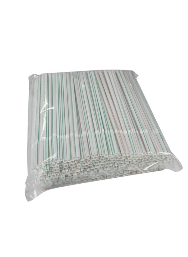 Terabyte Disposable Flexible Drinking Straws 6mm for cold drinks , Juice , 200 Pieces - Image 1