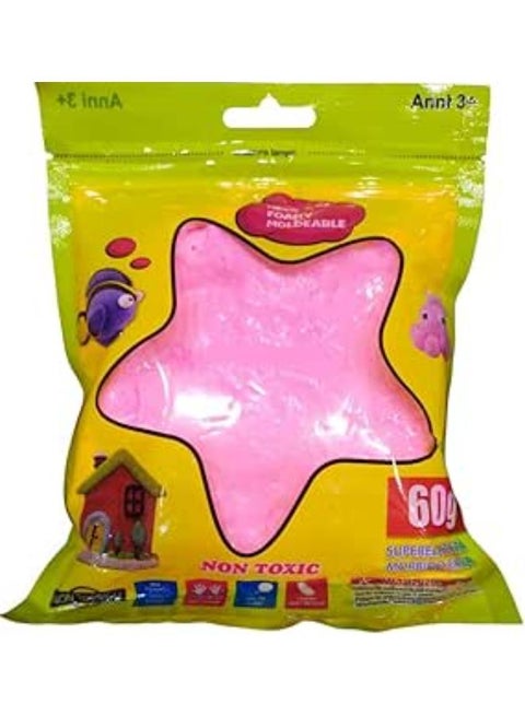Moldable Foamy Bags 60g Mixed Color Didactic Slime pink