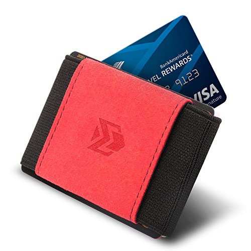 VBAX Elastic Wallet for Men & Women – Slim Minimalist Front Pocket Credit Card Holder, Stretch Fabric Design Fits 10 Cards & Cash – Compact Everyday Carry Wallet for Travel & Daily Use - Image 2