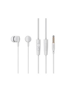 Generic Celebrat G35 Wired Earphones with HiFi Sound Quality, Built-in Mic, Multifunction Button - WHITE  - Image 2
