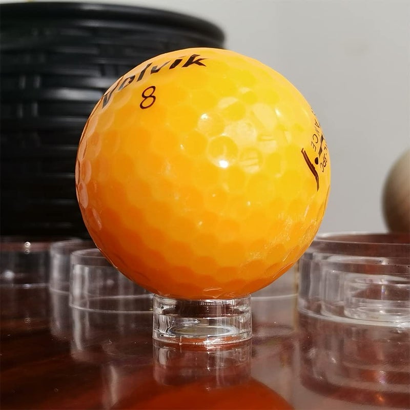 TERDEWE 48pcs Clear Sphere Stand, Ball Stand Holder Rings - Round Acrylic Plastic Display for Golf, Baseball, Softball, Tennis, Spheres, Marbles, Collection - 3 Sizes - Image 4