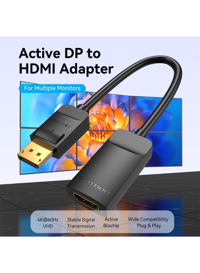 VENTION DP to HDMI 4K@60Hz Converter 0.15M Black Model # HBZBB - Image 2