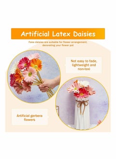 Artificial Chrysanthemum Flower Gerbera INS Style Wedding Home Decoration Fake Flower(White, Pink, Yellow, Orange, Rose, Coral,12 Pieces) - pzsku/ZD9180EBFECD2D2715333Z/45/_/1734648642/ec1039a2-b450-4272-aa14-699c03191a22