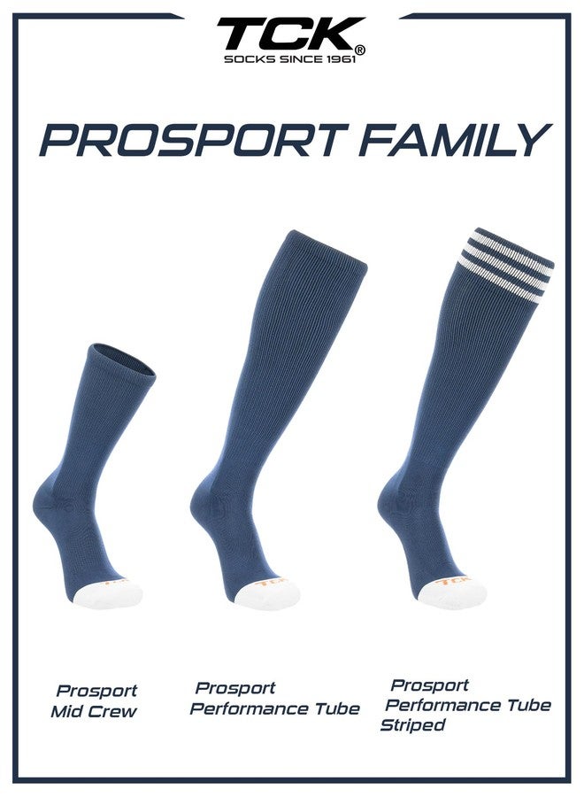 TCK Prosport Crew Pink Volleyball Socks & Basketball, Football Socks - Cushioned Socks for Sports (Hot Pink, Small) 2 Pairs - Image 5
