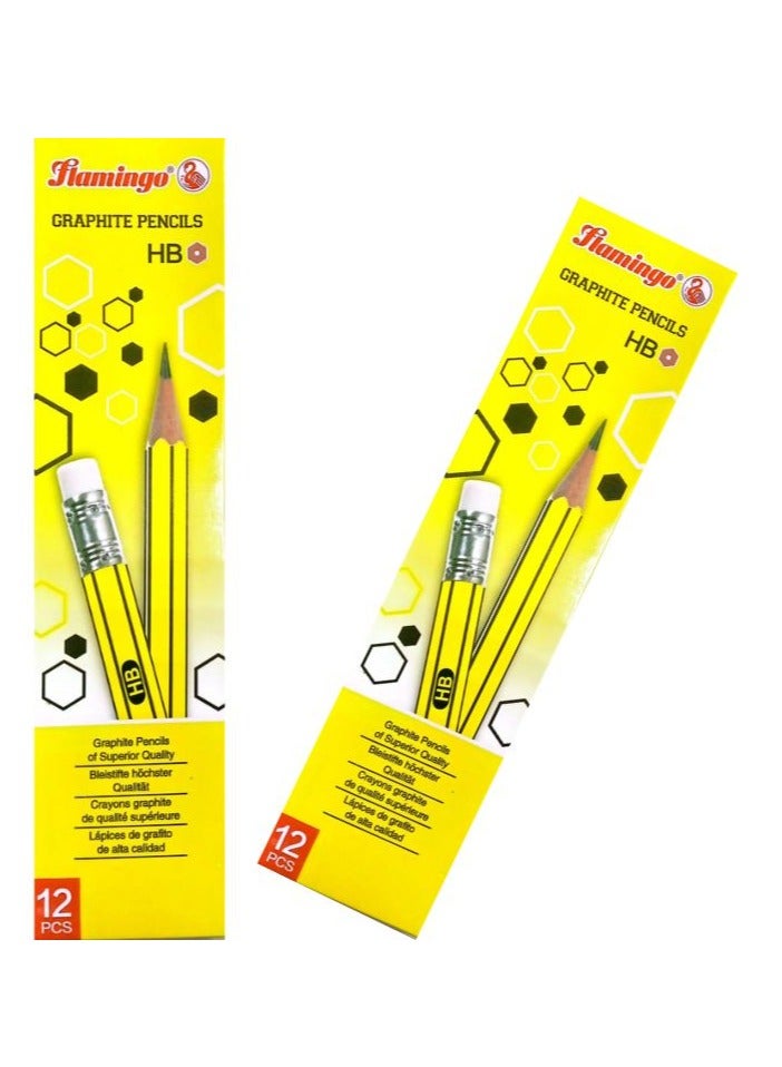 Flamingo PENCILS SET OF (12PCS) - Image 1