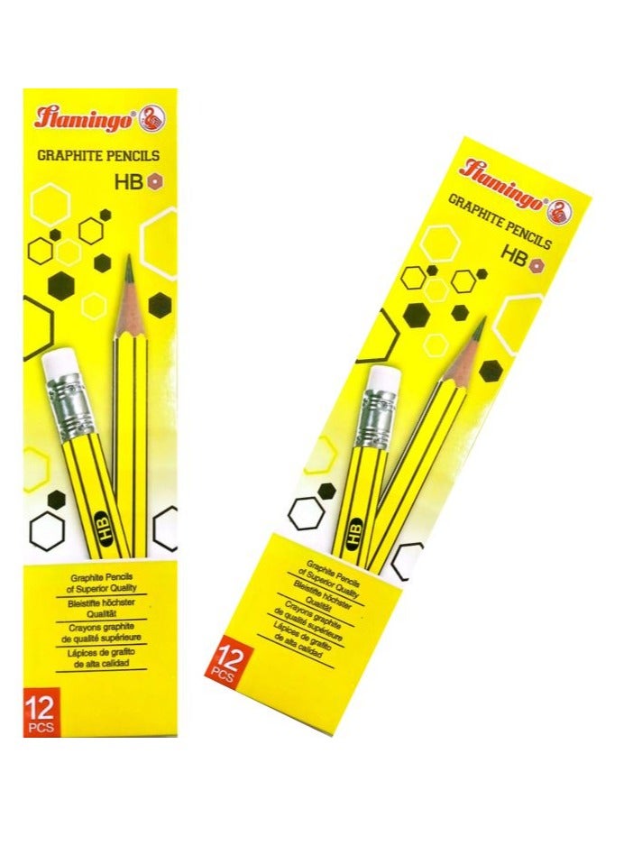 Flamingo PENCILS SET OF (12PCS) - Image 2